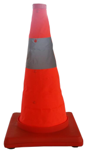 <span class=keywords><strong>กรวย</strong></span>จราจรแบบสะท้อนแสงทำจากผ้าและฐาน PP - Product Image 2
