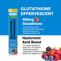 Comprimés effervescents au glutathion les plus vendus Complément alimentaire avec un antioxydant de soutien protéique et stimule la santé de la peau