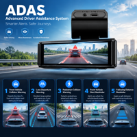 Nouvelle boîte noire de voiture 4K, caméra de tableau de bord Wi-Fi GPS 4K+1080P, dashcam Wi-Fi 4K double objectif avant et arrière, caméra de tableau de bord ADAS Wi-Fi 4K