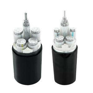 Câble d'alimentation triphasé 3, 4 ou 5 conducteurs en aluminium blindé, isolé en XLPE et PVC, sur mesure pour la vente au détail - Product Image 4