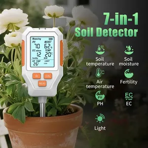 Nouveau testeur numérique de sol LCD 7 en 1 PH/EC/Température/Humidité/Température de l'air/Fertilité/Luminosité SGS15 Modèle Jardin - Product Image 1