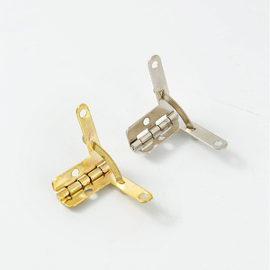 Charnière de meuble encastrée en fer plaqué or blanc, charnière à ressort V1 403 V1 404, design moderne - Product Image 2
