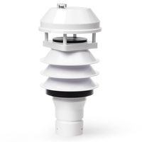 Direction de la vitesse du vent à ultrasons Température de l'air Humidité Pression Pluie Capteur de rayonnement 7 en 1 Station météo compacte automatique