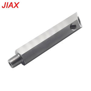 Extension de capteur de pression d'huile en acier inoxydable usiné CNC, double ports NPT 1/4 " et 1/8 " pour moteurs Ford Mustang 302/351C V8 - Product Image 1