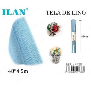 Tela di Lino Ilan 48x4,5m Blu per Artigianato e Imballaggio - Product Image 3