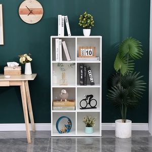 <strong>Wooden</strong> <strong>Bookcase</strong> Shelf 4 Tier Wood Bookshelf Display Stand 8 <strong>Cubes</strong> <strong>Unit</strong> - Product Image 3