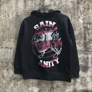 Tendance Top Qualité Saints Vanity Heavyweight 100% Coton À Capuche Imprimer Personnalisé Surdimensionné Larmes Streetwear pour Hommes Hoodies - Product Image 1