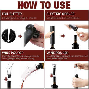 <b>Red</b> Wine Opener Set Multifunctional <b>Gift</b> <b>Box</b> Plastic Electric <b>Red</b> Wine Opener Set - Product Image 5