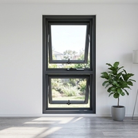 Fenêtre fixe moderne à double vitrage, design transparent, auvent, insonorisée, certifiée Energy Star, garantie 5 ans, extérieur, aluminium, cuisine
