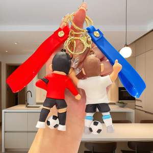 Llavero de Fútbol con Diseño de Camisetas de <span class=keywords><strong>Estrellas</strong></span> como Cristiano Ronaldo y <span class=keywords><strong>Messi</strong></span>, Pequeño Regalo para Fanáticos - Product Image 3