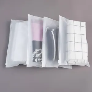 Wholesale Factory Printing Logo Custom Frosted Plastic Zipper Bag Packing Clothes ZipLock Polybags For Clothing