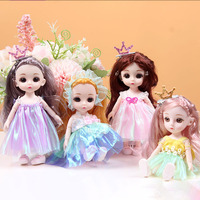 Mainan boneka bayi, 6 inci 17cm bingung untuk boneka bayi mainan putri Model kartun mainan plastik untuk anak perempuan