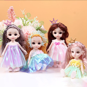 Cambiable 6 pulgadas 17cm confundido para <span class=keywords><strong>muñeca</strong></span> princesa juguete modelo de dibujos animados juguete de plástico para niñas - Product Image 3