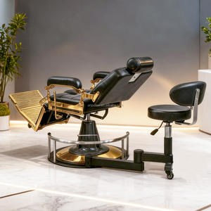 Tabouret de barbier moderne écologique en acier Antluplus AL-AC015, pivotant à 180°, réglable, base pliable pour <span class=keywords><strong>salon</strong></span> de coiffure - Product Image 3