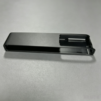 Fabrication sur mesure de tôles métalliques, boîtier en forme de U, revêtement en poudre noir mat, couvercle en tôle métallique, fournisseur par contrat