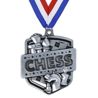 Medallas Deportivas de Ajedrez 3D de Metal Dorado Personalizadas con Láser, Precio Bajo al por Mayor de LY, para Eventos