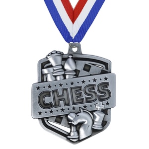 เหรียญรางวัลโลหะ 3 มิติ รูปทรงหมากรุกสีทอง สำหรับงานอีเว้นท์  LY Wholesale ราคาถูก พร้อมสลักเลเซอร์ฟรี - Product Image 5