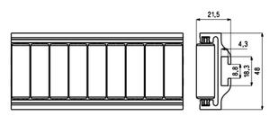 - - Pj0207 Conveyor Profile Roller Guardrail Ball Guardrail Bibo Pj-hl-pbt-lbp Aluminum Roller Ball Guardrail for <b>Belt</b> Conveyor - Product Image 2