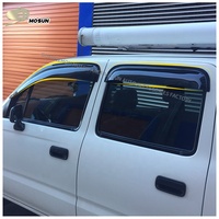 Visera para Ventana de PMMA para TOYOTA HILUX LN166 4dr 1997-2005, Protector de Ventilación, Protector contra la Intemperie, Cortavientos, Protector de Lluvia