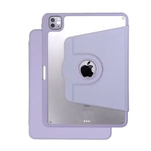 Phong cách mới <span class=keywords><strong>iPad</strong></span> 10 Air 5/410.9Pro11-inch Vỏ bảo vệ bằng da xoay acrylic có khe cắm bút Giá đỡ xoay đa chức năng - Product Image 1
