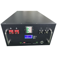 Batterie LiFePO4 48V (51.2V) 15KWh 300Ah à montage en rack, système de stockage d'énergie solaire domestique hybride CAN