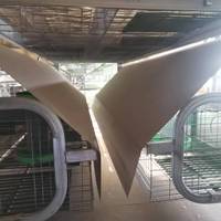 Nouvelles cages d'élevage de lapins en acier galvanisé de type H, capacité de 48 lapins, usage commercial