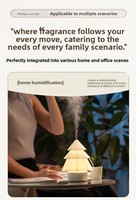 Diffuseur d'aromathérapie et humidificateur en forme de sapin de Noël, type brumeux, veilleuse, alimentation USB, fonctionnement silencieux pour la maison et le bureau
