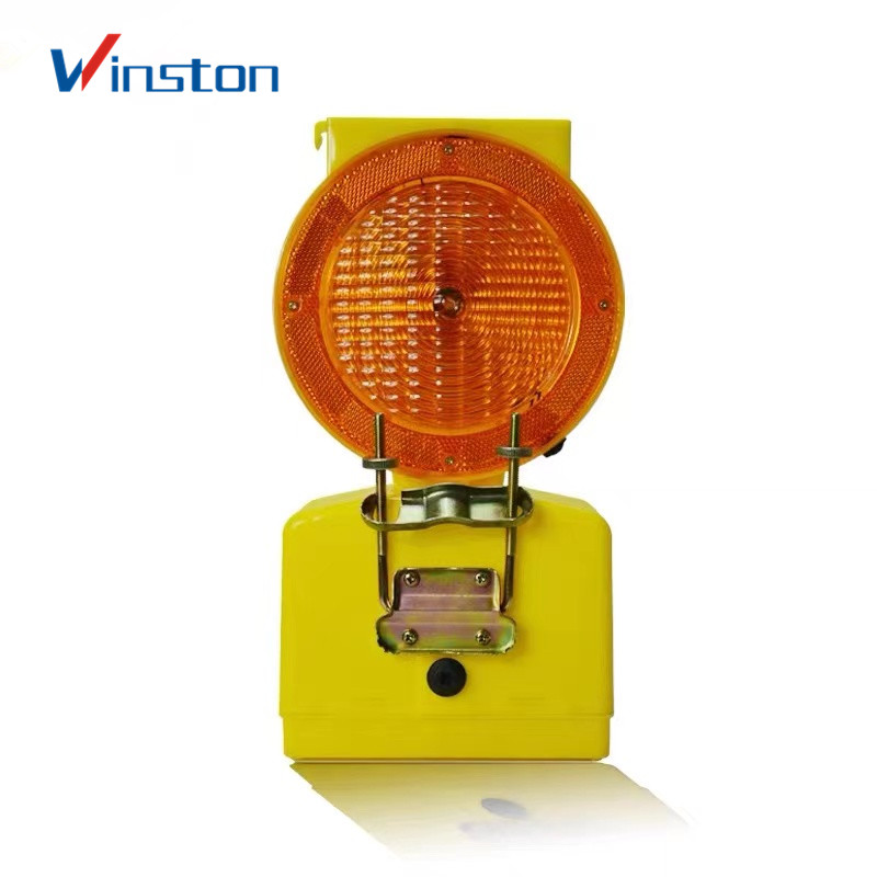 LED Solar Traffic Signal Sign Flash Roadblock Light flicker