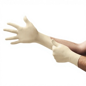 Guantes Desechables de Látex para Examen, Resistentes al Agua, Finos, Blancos, para Hospitales y Clínicas Dentales - Product Image 1