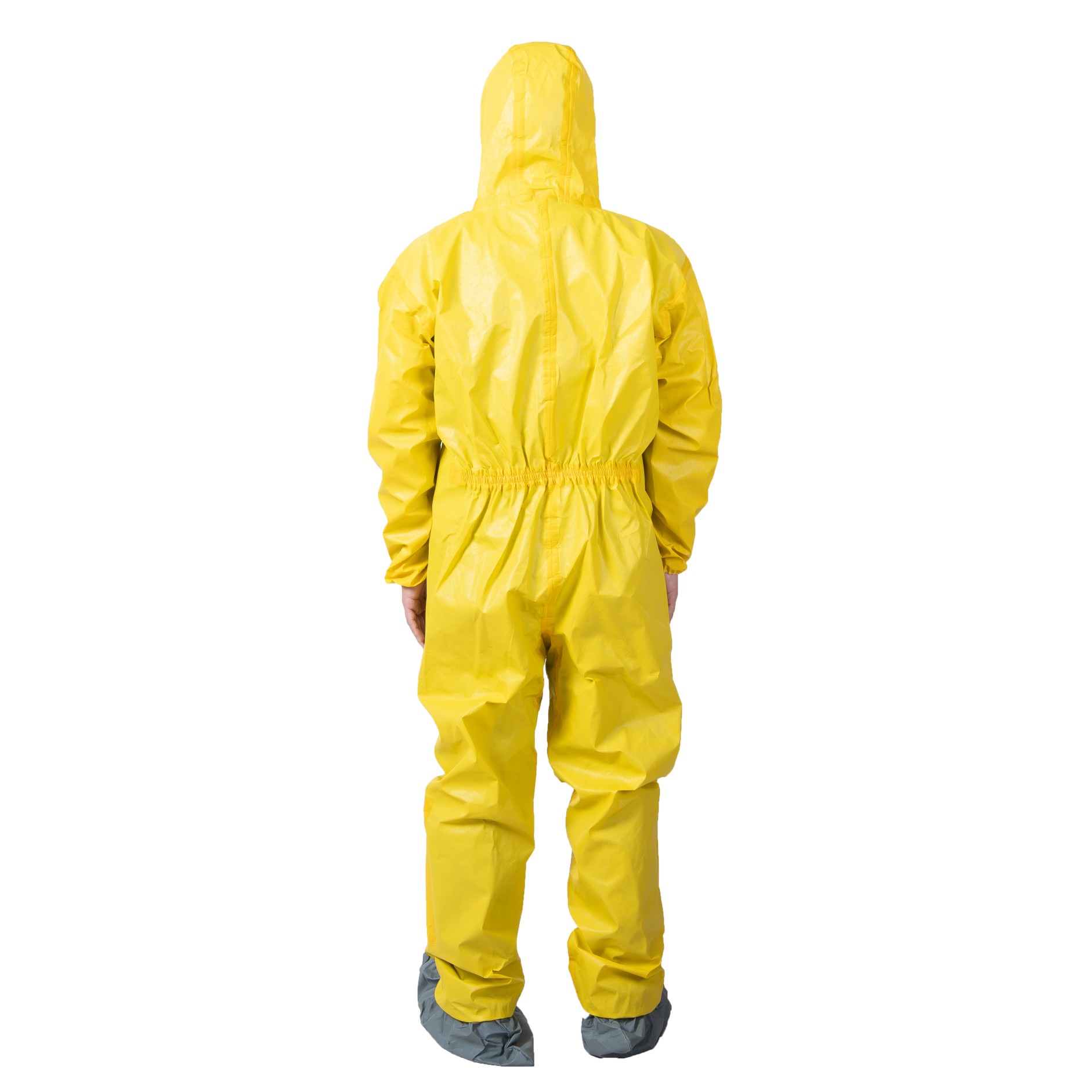 Yellow Disposable Head-to-Foot Covers Type3/4 Coveralls Factory Personal Protective Equipment