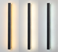Lampu Dinding Luar Ruangan Modern Model Strip Panjang untuk Koridor, Tangga, Pilar, Dekorasi Dinding, Tahan Air IP65