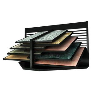 Soporte de exhibición de sala de exposición de azulejos de cerámica Estante de exhibición de azulejos deslizante de metal para azulejos utilizados para vitrinas de azulejos - Product Image 3