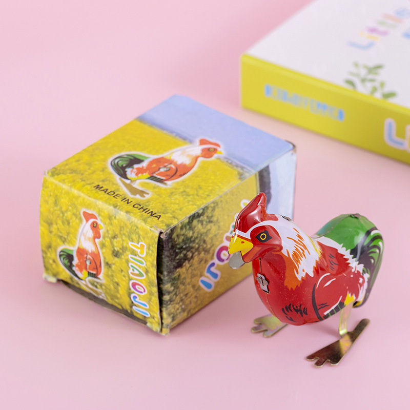 Kids Classic Tin Wind up Clockwork Jumping Iron Frog Toy Action Figures Toy for Children Kids Classic Toys for Boy Gift Baby
