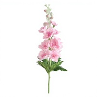 Fleurs artificielles de delphinium et de spur de vache en soie, aspect naturel, arrangement floral de 28 pouces pour mariage et décoration intérieure