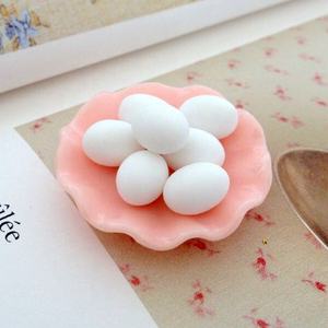 Mini Cabujones de Resina 3D con Forma de Huevo de 10*12MM, Alimentos de Desayuno en Miniatura para Cocina, Centro de Lazos para el Cabello y Manualidades - Product Image 5