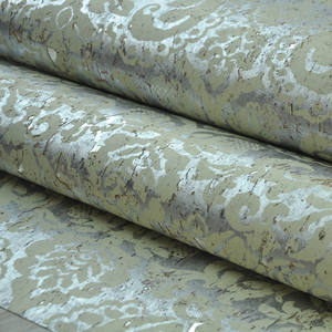 MYWIND-papel tapiz de lujo estilo bohemio para sala de estar, papel tapiz de corcho amarillo polvoriento plateado para el hogar - Product Image 1