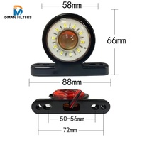 Produits en gros 24V LED Camion Double Face Caoutchouc Lumière Rouge Jaune Blanc pour Camion Voiture Led Travail Côté Lumière