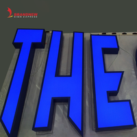 Lettres décoratives 3D sur mesure, enseignes lumineuses flexibles en acrylique, enseignes murales en PVC, conformes RoHS, avec support de conception couleur