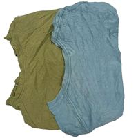 Chiffons de nettoyage industriels en coton de haute qualité à prix abordable, chiffons de t-shirt en coton mélangé foncé, chiffons de coton usagés pour le nettoyage