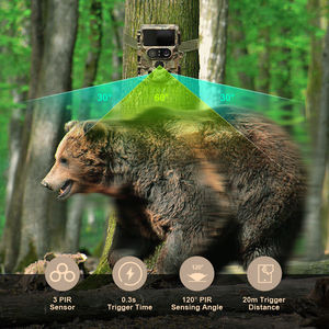 Nouvelle caméra à double objectif 48mp pour l'<span class=keywords><strong>observation</strong></span> des <span class=keywords><strong>animaux</strong></span> et la Surveillance des sentiers de la faune pour la chasse - Product Image 6