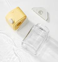 200ML Modern Dual-Purpose Food Grade Glass Spice Jar with Salt Shaker for Kitchen Use-Spice Salt Sugar Herbs Storage Model SJ01