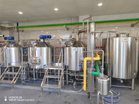 Machine de fabrication de bière artisanale 1000L avec cuve de fermentation en acier inoxydable, pompe, réservoir sous pression, moteur - Équipement de brasserie haute productivité