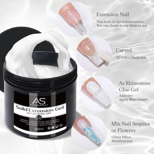 Gel per Unghie Solido Cristallino 500ml Etichetta Privata, Smalto Gel Trasparente Rosa <span class=keywords><strong>Nude</strong></span> per Scultura Fiori 3D e Manicure - Product Image 3