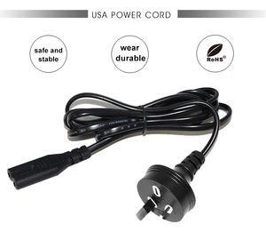 Cable de alimentación C5 de repuesto para portátil, conector hembra IEC 60320 C5 tipo trébol, con enchufe AU, 3G1.25mm2 - Product Image 3