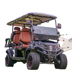 72V 4KW 5KW 7.5KW Lithium Ion Battery Electric Off-road Grade A 6 Person Electric Luxury Golf Cart fast Golf Cart
