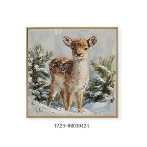 Cute Fawn in Snow Canvas <strong>Wall</strong> Art Charming Wildlife <strong>Print</strong> for Cozy Home Decor - Product Image 6
