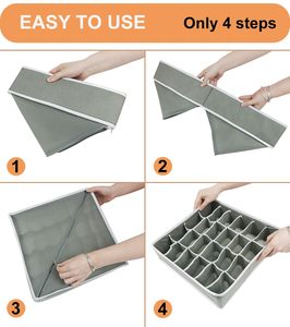 Hot Bán Chất Lượng Cao Đa-Lưới Chia Quần Áo Tổ Chức Ngăn Kéo Vải Đồ Lót Vớ Hộp Lưu Trữ - Product Image 2