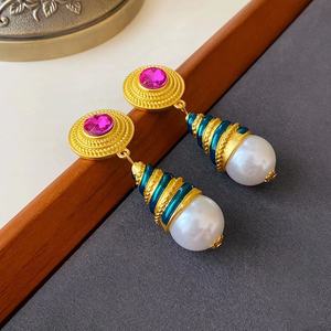 100 تصميم من أقراط المشبك الهندية الأنيقة والعتيقة للزفاف، تشكيلة مجوهرات بسعر الجملة - Product Image 2