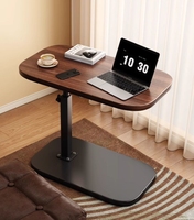 Table de canapé pliable et réglable en hauteur, table centrale portable pour dortoir, salon, usage domestique et de loisirs, table d'appoint de chevet