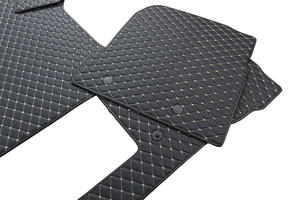 แผ่นรองพื้นหนังสำหรับภายในรถบรรทุก ดีไซน์หรูหรา ทนทานต่อการสึกหรอ และป้องกันคราบสกปรก เหมาะสำหรับรถบรรทุก <span class=keywords><strong>Volvo</strong></span> VNL760 ปี 2008-2026 - Product Image 6